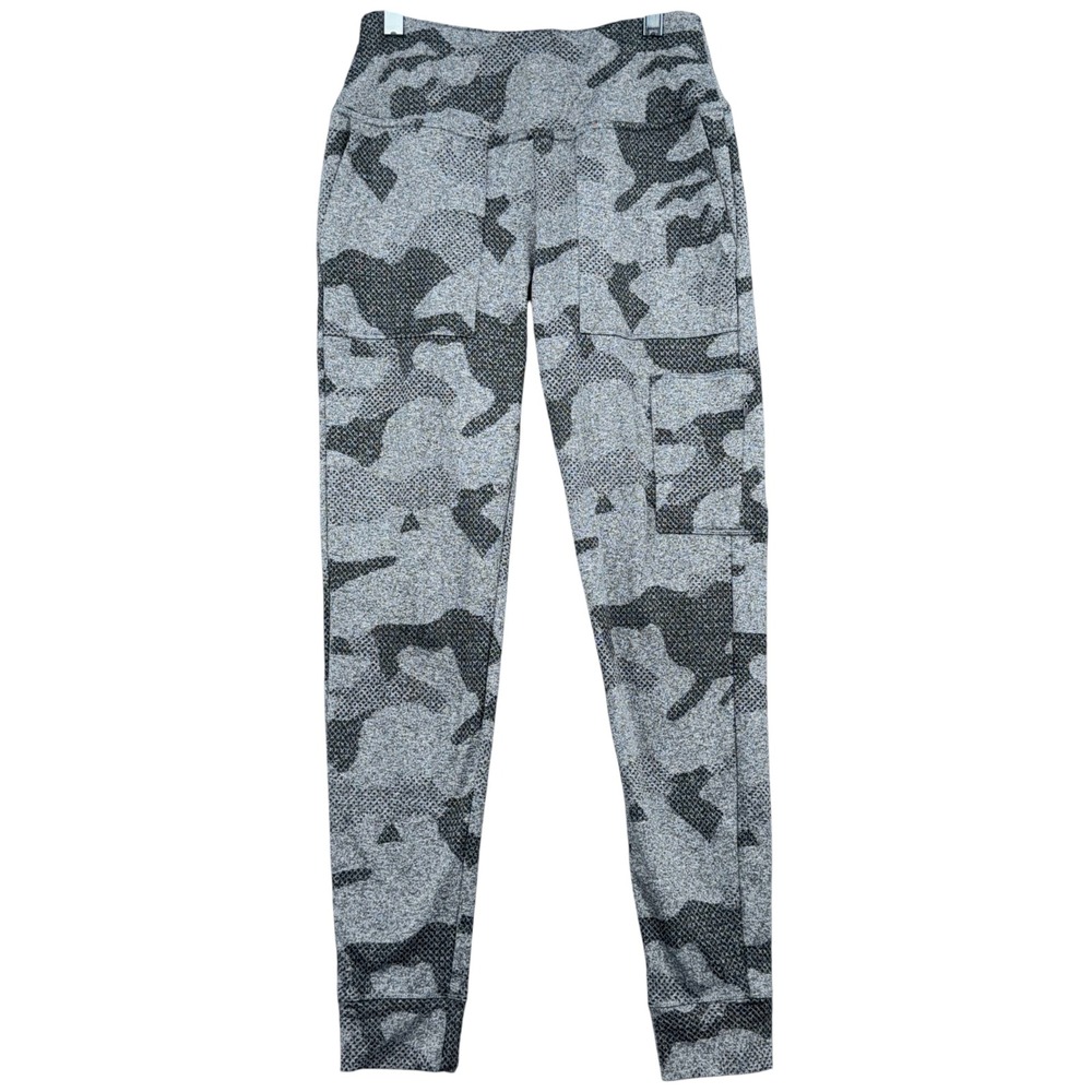 Mondetta Performance Luxury Women Small Polyester Spandex Gray Camo Joggers